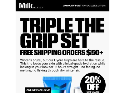Online Exclusive: Save 20% on Triple The Grip Set