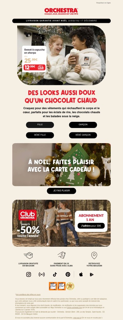 Des looks aussi doux qu’un chocolat chaud 😊