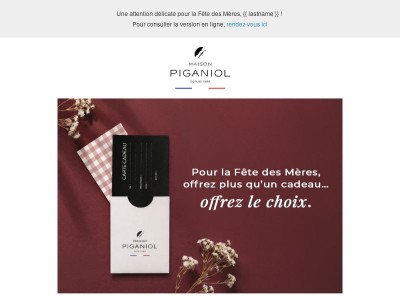 Une attention délicate pour la Fête des Mères, {{ lastname }} !🎁
