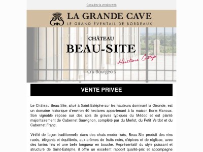 Vente Privée - Château Beau-Site