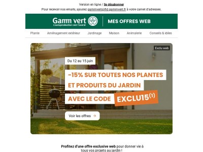 🌱Préparez votre jardin pour l'été avec -15%