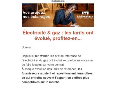 Tarifs d’électricité et de gaz : ce qui change en février