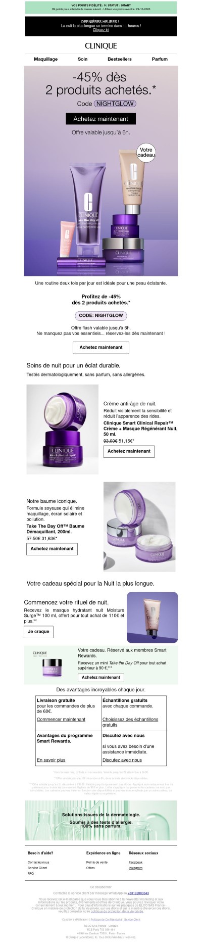 Offre flash: -45% dès 2 produits achetés jusqu'à 6h 🌙