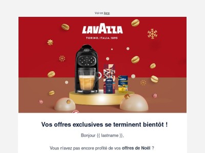 ⏳ Dernière chance pour profiter de vos offres de Noël