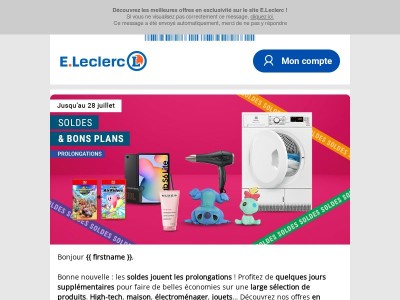 Bonne nouvelle : les soldes sont prolongées !