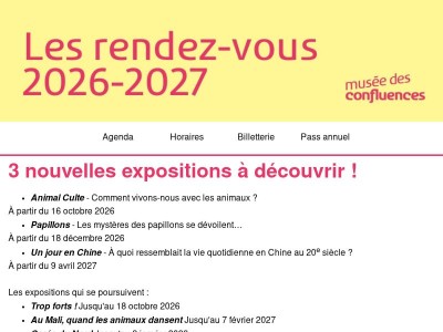 Les rendez-vous 2026-2027
