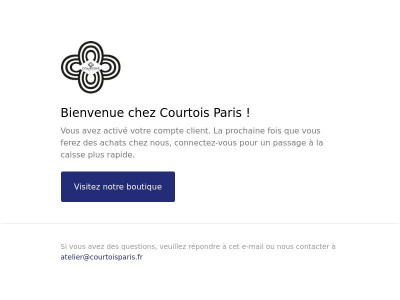 Confirmation du compte client