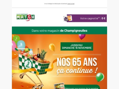 {{ firstname }}, nos 65 ans ça continue !