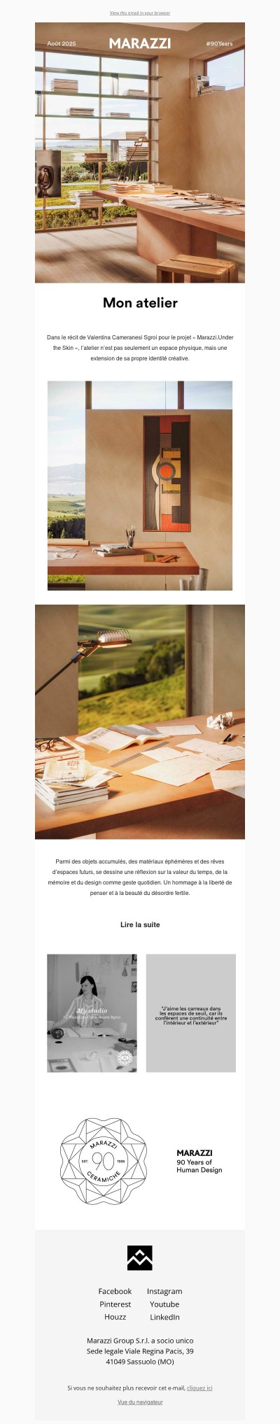 L’atelier entre rêve et matière