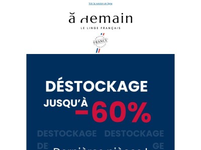 Nos dernières pièces | Jusqu'à -60%