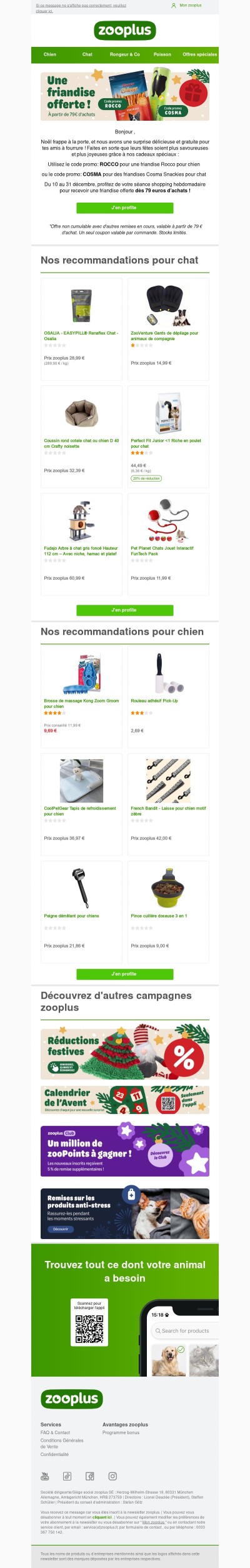 Délicieux cadeaux du Père Noël pour chien et chat 🎁🎅