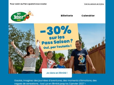 -30% sur nos Pass Saison : une offre irrésistible !