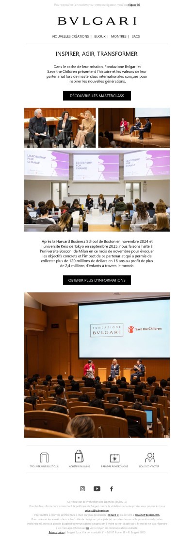 Fondazione Bvlgari et Save The Children : s'engager pour le changement