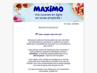 Maximo vous souhaite la bienvenue !