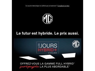 Offres Hybrid+ exceptionnelles jusqu'au 28 mars
