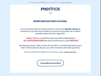 ⏰ Dernières heures avant que les French Days s'envolent !