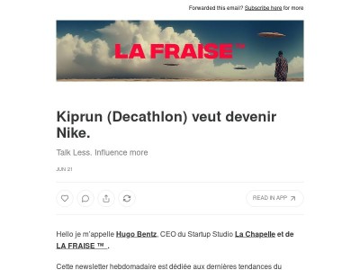 Kiprun (Decathlon) veut devenir Nike.