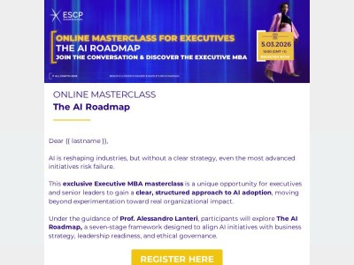 [Online Masterclass for Executive: The AI Roadmap