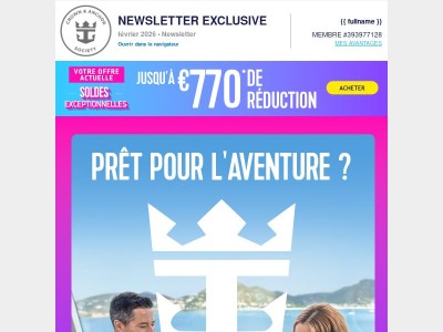 Découvrez votre newsletter exclusive de février de Crown & Anchor !