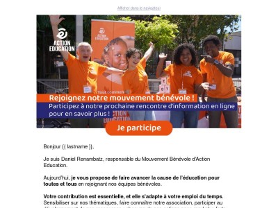  Et si vous agissiez à nos côtés ?