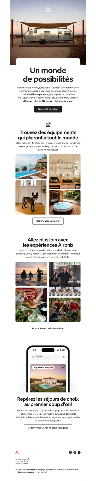 Bienvenue sur Airbnb !