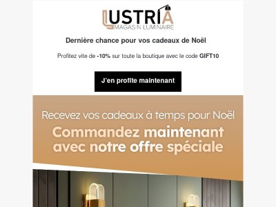 Noël approche… recevez vos cadeaux à temps!