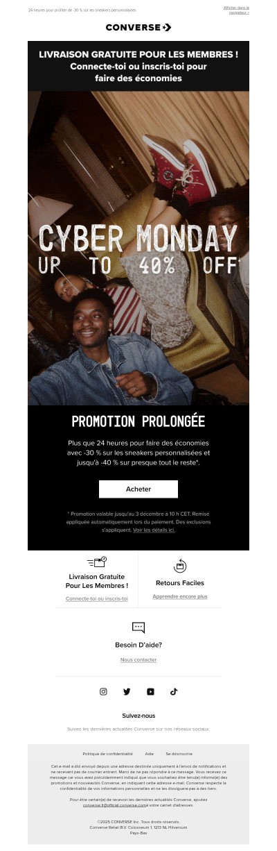 DERNIÈRES 24 HEURES 🚨 Jusqu'à -40 % sur presque tout*