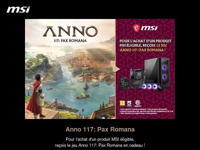 Bâtissez votre empire avec MSI et le jeu Anno 117: Pax Romana !