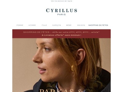 Livraison offerte* | Nos parkas et doudounes bien chaudes ❄