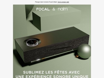 Une expérience sonore inoubliable.