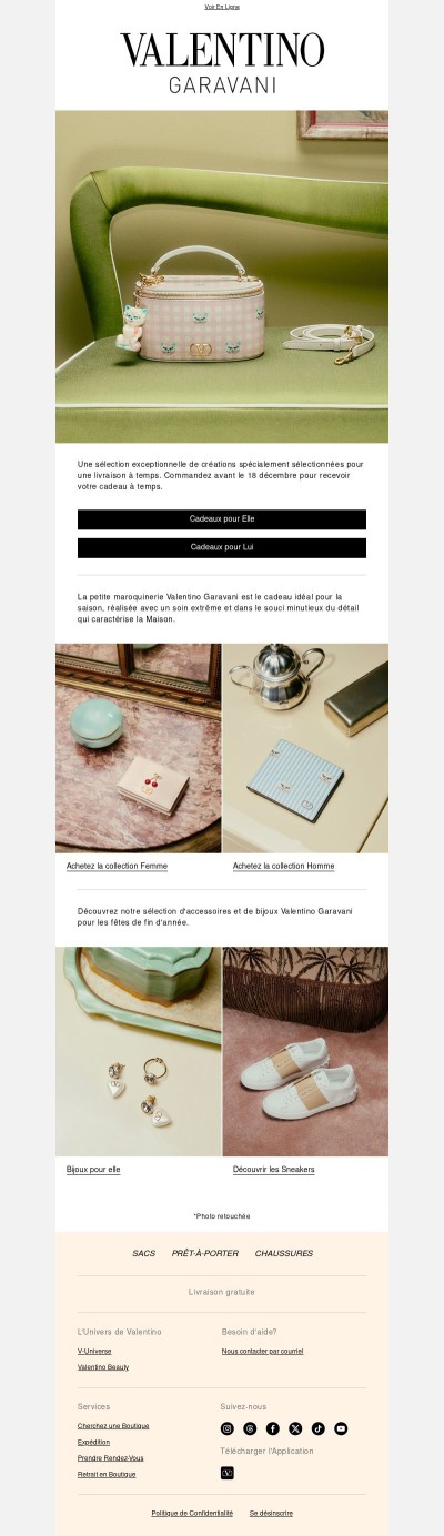 Derniers jours pour offrir un cadeau Valentino