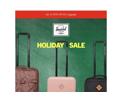 Up To 50% Off All Luggage