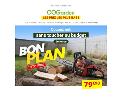 Nos tronçonneuses à prix coupé !