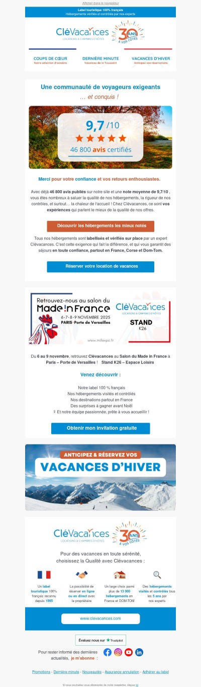 ⭐ 9,7/10 de satisfaction : découvrez pourquoi ils reviennent
