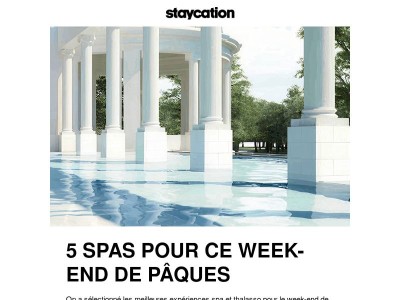 🌊 5 Spas pour Pâques