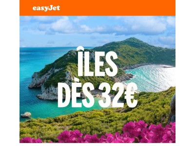 Sardaigne, Crète, Corfou dès 32€ 🏝️