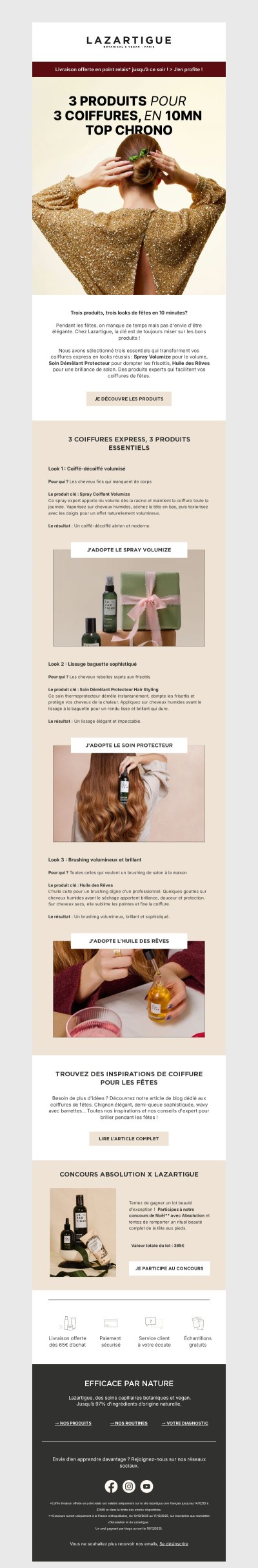 💇‍♀️ Vos essentiels coiffure pour les fêtes (en 10 minutes chrono)