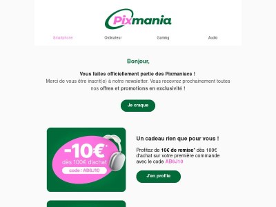 Découvrez votre cadeau de bienvenue 🎁