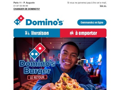 🍔 Des Burgers chez Domino's Pizza ?!