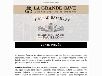 Vente Privée - Château Batailley🎄