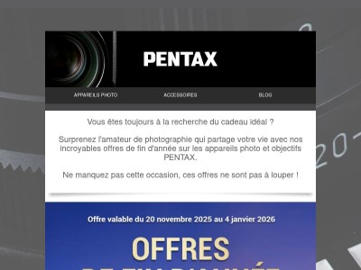 🎁 Vous cherchez un cadeau spécial ? Découvrez nos offres de fin d'année !