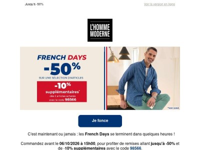 Tic, Tac : Fin des French Days 🚨