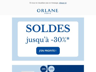 Soldes :  Jusqu'à -30% sur une sélection !