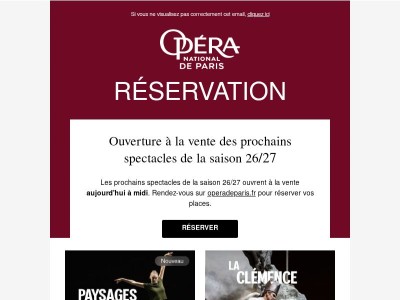 Réservez les prochains spectacles de la saison 26/27 dès midi !