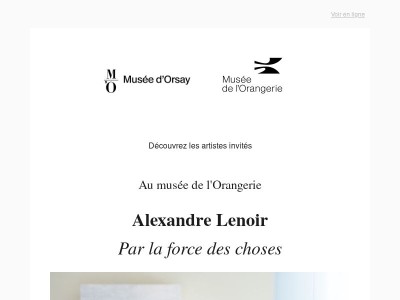 Rendez-vous contemporains aux musées d'Orsay et de l'Orangerie
