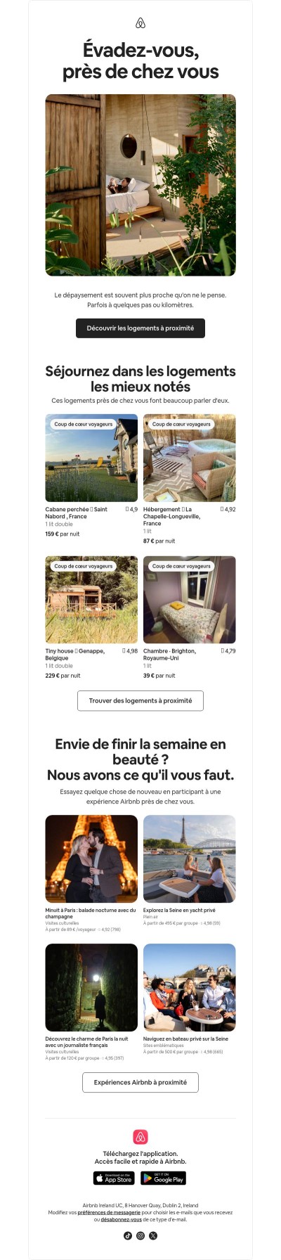 Évadez-vous à deux pas de chez vous