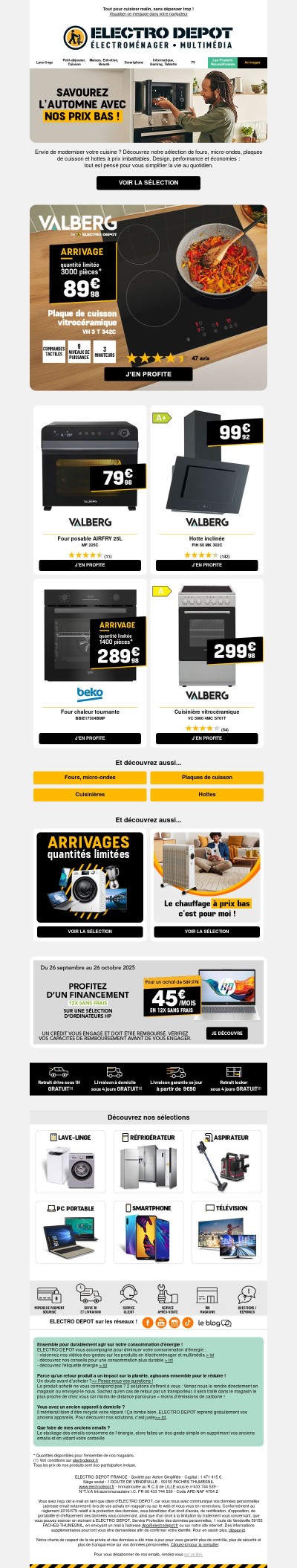 Équipez votre cuisine à prix imbattable 🤩