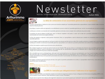 NEWSLETTER JUILLET 2026