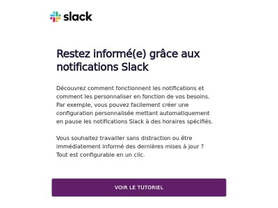 Astuces simples pour adapter les notifications Slack à votre travail