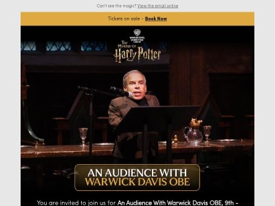 An Audience With Warwick Davis OBE - Tickets now available